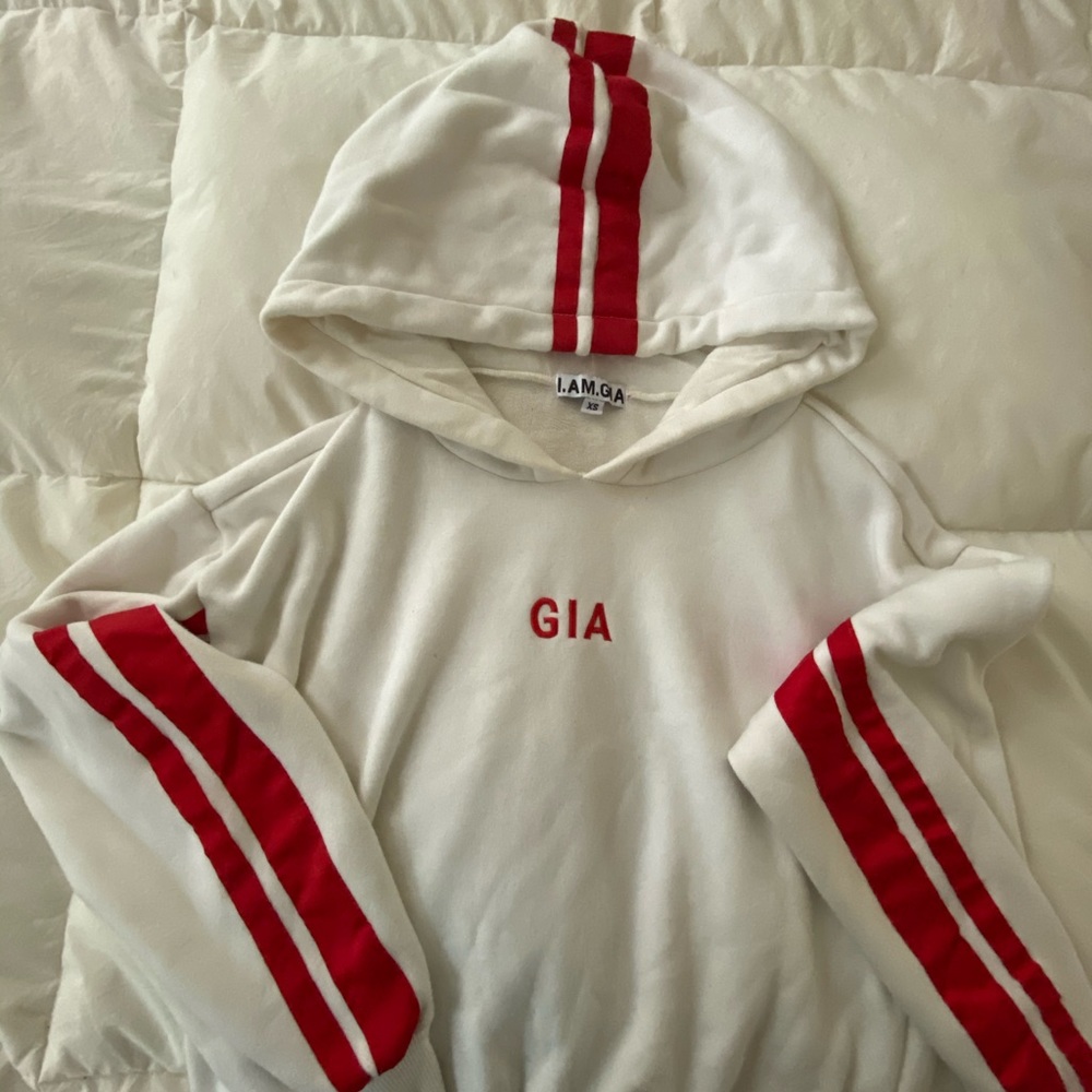 I AM GIA cropped hoodie size XS